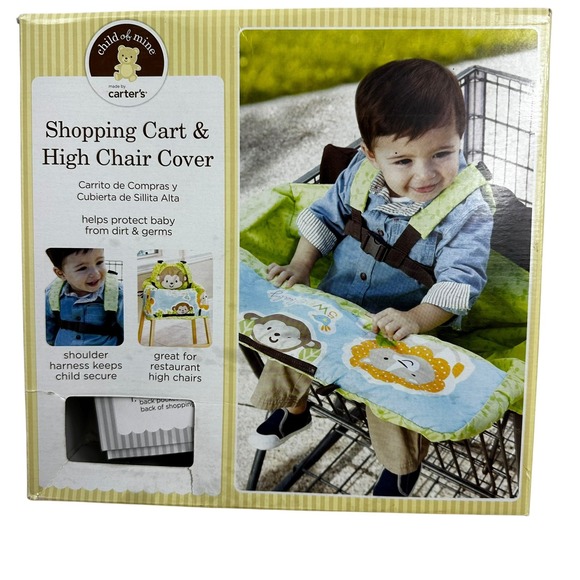 Carter's Other - Carters Shopping Cart and High Chair Cover with Harness Monkey Jungle